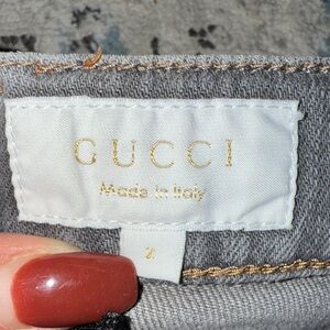 Gucci Kids Gray Jeans